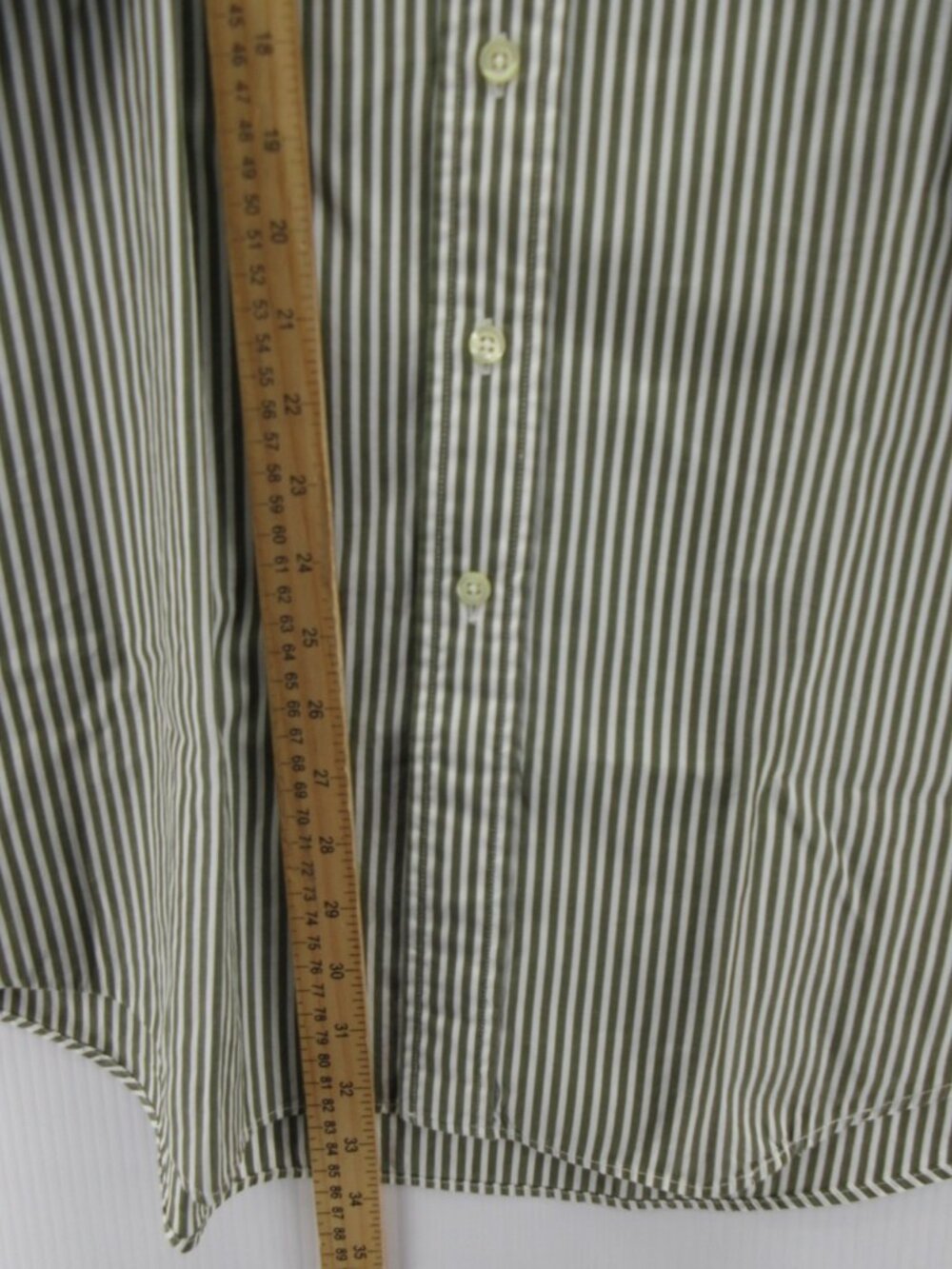Hickey Freeman Shirt 16 Button Up Dress Shirt Striped Classic Large * - Picture 4 of 12